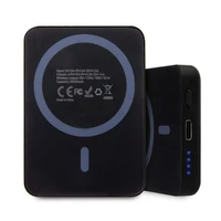 BMW M Collection MagSafe 15W 3000mAh indukcijas portativais ladetajs - Melns