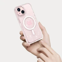 Tech-Protect FlexAir Hybrid MagSafe iPhone 15 apvalks - caurspīdīgs ar spīdumiem