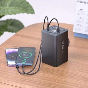 Portatīvais lādētājs Hoco 60000 mAh QC PD 3A 22,5W DC12V ar iebūvētu gaismu J138 melns