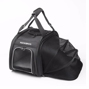 Rockbros 30140028001 transporta velosipēda soma kaķiem un suņiem - melna