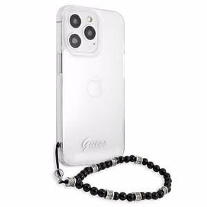 Guess GUHCP13XKPSBK iPhone 13 Pro Max 6.7" Transparent hardcase Black Pearl