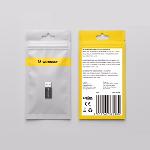 Wozinsky WAAC-01 USB-A - USB-C OTG adapteris – melns