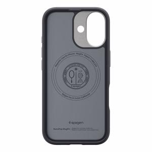 Spigen Nano Pop Mag Чехол совместимый с MagSafe для iPhone 17 Black Sesame