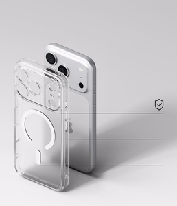 Ringke Fusion Magnetic MagSafe maciņš, paredzēts iPhone 18 Pro / 17 Pro, caurspīdīgs matēts