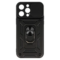 Viedtālruņa apvalks Slide Camera Armor Case iPhone 15 Pro Max melns