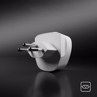 Adapteris no CH sienas kontaktdakšas uz universālo kontaktdakšu