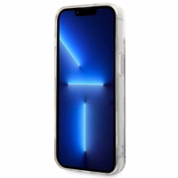 Karl Lagerfeld KLHCP14SLMNMK iPhone 14 6.1 "cietais viedtālruņa apvalks melns / melns šķidrais mirdzums Monogram