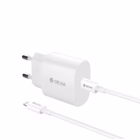 Devia wall lādētājs Rocket PD 20W 1x USB-C balts + kabelis USB-C - Lightning