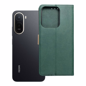 Atlokāmais maciņš Xiaomi Redmi A7 PRO Split Book, zaļš un zeltains
