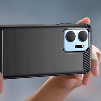 Viedtālruņa oglekļa apvalks Honor Play 40 Plus / Honor X7a (m) - melns