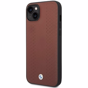 Viedtālruņa apvalks BMW BMHCP14S22RFGR iPhone 14 6.1 - sarkans ādas diamantraksts