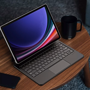 Dux Ducis tastatūras (MK sērijas) viedtālruņa apvalks ar Bluetooth tastatūru Samsung Galaxy Tab S9+ / S8+ / S7+ – melns