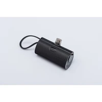 Portatīvais lādētājs Forcell F-Energy Power Plug F5K3 PD 20W 5000 mAh ar iebūvētu savienotāju USB C melna