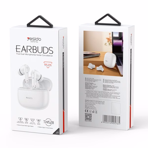 Yesido austiņas TWS28 bezvadu Bluetooth ANC+ENC balas krāsas