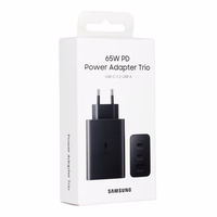 SAMSUNG oriģinālais lādētājs USB A + 2 x Type C PD 3A 65W EP-T6530NBEGEU melns blister