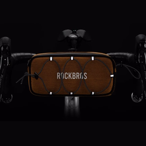 Rockbros TL001 ROAD TO SKY 1.9L velosipēda stūres soma ūdensizturīga - oranža
