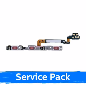 Elastīgais kabelis saderīgs ar Samsung S916 S23 Plus ieslēgšanas + skaļuma poga (Service Pack)