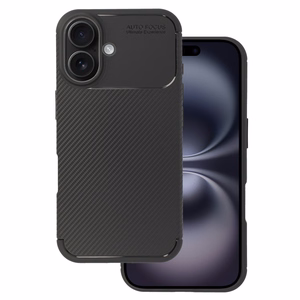 Tel Protect Carbon Elite maciņš iPhone 16 melns