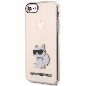 Karl Lagerfeld KLHCI8HNCHTCP iPhone 7/8/ SE 2020 / SE 2022 rozā/rozā cietais apvalks Ikonik Choupette