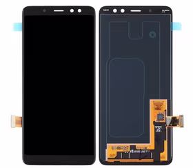 LCD ekrāns Samsung A530 A8 2018 ar skārienekrānu melns OLED
