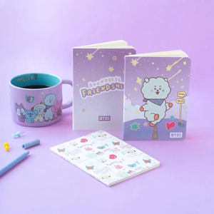 BT21 RJ A6 piezīmju grāmatiņu komplekts, 3 gab.
