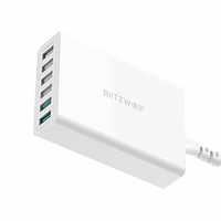 Lādētājs Blitzwolf BW-S15, 6x USB, QC 3.0, 60 W (balts)