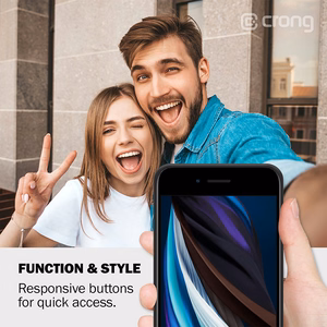 Crong Color Cover vāciņš ierīcei iPhone SE (2020 / 2022) / 8 / 7, sarkans