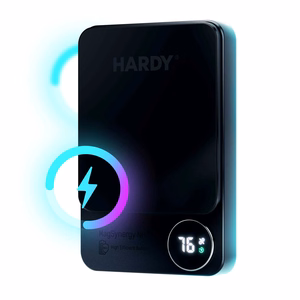 3mk HARDY MagSynergy Ni+ 5 000mAh 22.5W Portatīvais lādētājs ar USB 1C1L - melns