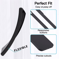 Matēts aizmugurējais viedtālruņa apvalks REALME 14X melns