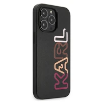 Viedtālruņa apvalks Karl Lagerfeld Multipink Brand iPhone 13 Pro / iPhone 13 - melns
