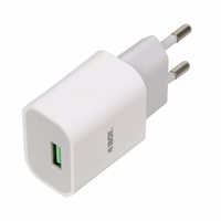 Power charger iBOX C-41 USB 2A, 1 USB port, microUSB cable, balts