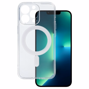 TEL PROTECT MagSilicone viedtālruņa apvalks Iphone 13 Pro Max caurspīdīgs