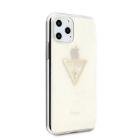 Guess GUHCN58SGTLGO iPhone 11 Pro zelta/ciets apvalks Glitter Triangle