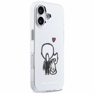 Karl Lagerfeld Karl & Choupette Back MagSafe Maciņš for iPhone 17 - Clear