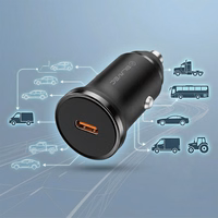 Blavec Auto lādētājs BS-01C-C Road - Type C - PD 20W ar Type C to Type C cable (CCBS01CCR-CB) melns