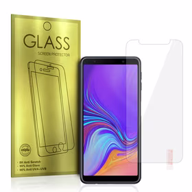 Aizsargstikls zelta krāsas SAMSUNG GALAXY A7 2018