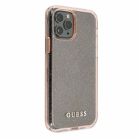 Guess GUHCN65PCGLPI iPhone 11 Pro Max rozā kietais apvalks Glitter