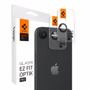 Spigen Optik Pro GLAS.TR "Ez Fit" kameras vāks 2 komplekts iPhone 16e - melns