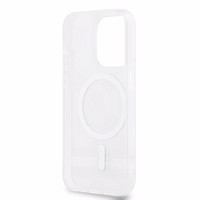 DKNY IML rūtainais mono raksts un drukātās svītras magnētiskais viedtālruņa apvalks iPhone 14 Pro Max - bēšs