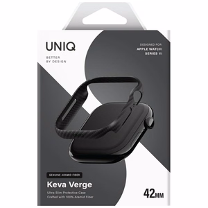 Uniq Keva Verge Maciņš for Apple Watch 42mm - melns