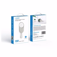 VEGER portatīvais lādētājs 1200 mAh pulkstenim saderīgs ar Apple Watch Pomme (W0102) balta