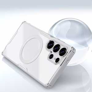 Nillkin Nature TPU Pro Magnētiskais viedtālruņa apvalks ar MagSafe Samsung Galaxy S25 Ultra - Balts