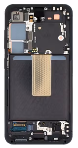 LCD screen Samsung S911 S23 5G ar touch screen un frame Phantom Melns original (service pack)