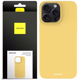Spacecase Silikona maciņš iPhone 15 Pro Max dzeltens
