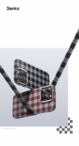 Benks magnētiskais Armor Vichy Kevlar apvalks (RF66) iPhone 16 Pro Max sarkans