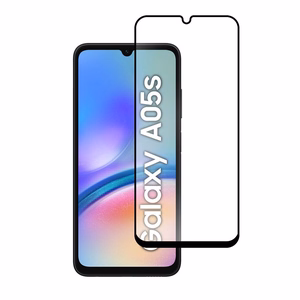 Закалённое стекло для Samsung Galaxy A05s (full glue / case friendly) Blue Star 5D чёрное