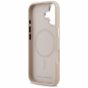 Karl Lagerfeld Karl & Choupette Pins Magnētiskais apvalks viedtālrunim iPhone 17 Pro - rozā