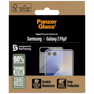 PanzerGlass Classic Fit rūdītais stikls Samsung Galaxy Z Flip7