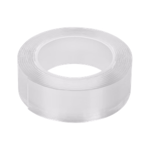 Rebel caurspīdīga divpusēja montāžas lente, 1 mm x 25 mm x 2 m