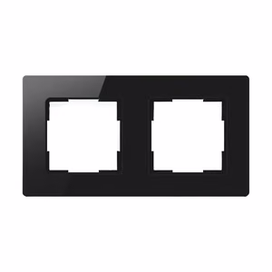 Avatto 2 Socket TS20 light switch frame (melns)